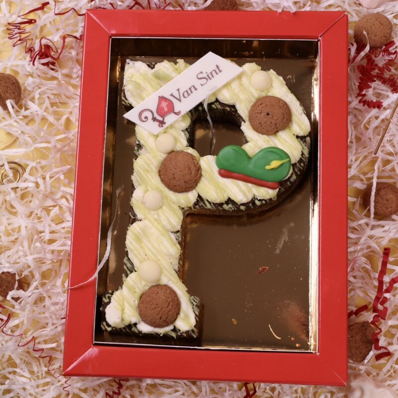 Het Matcha Pietje cookie letter (P)